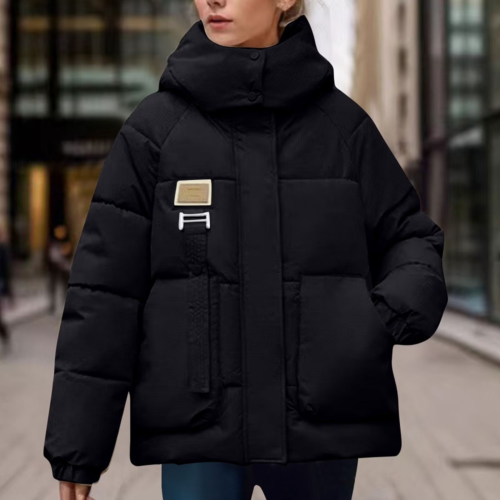 puffer jacket with hood