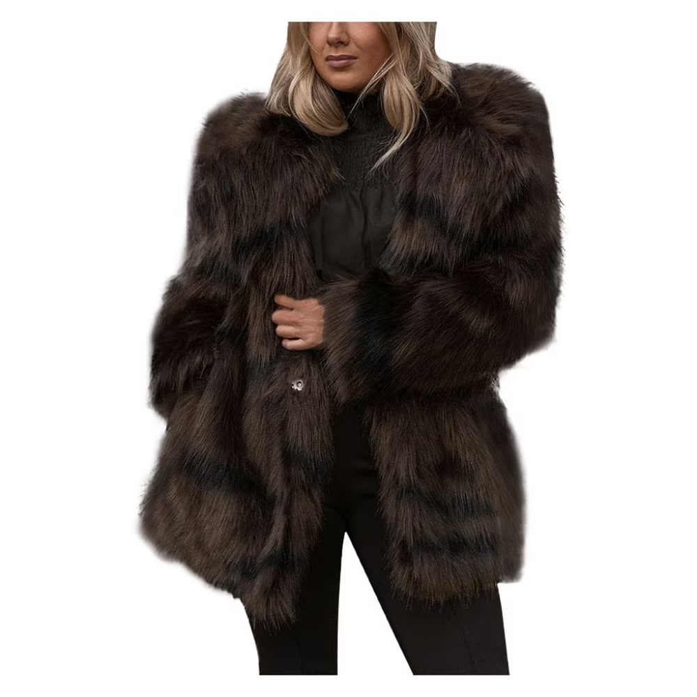 faux fox fur coat