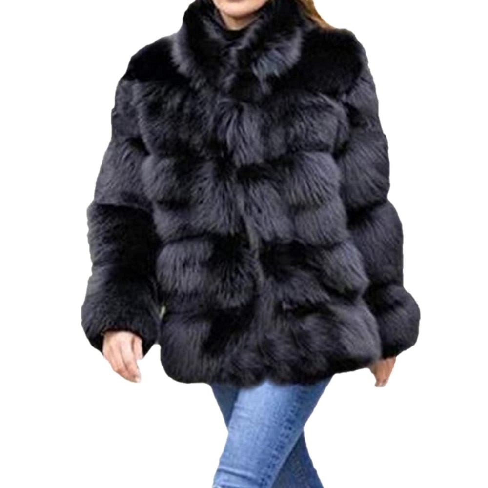 faux fox fur coat