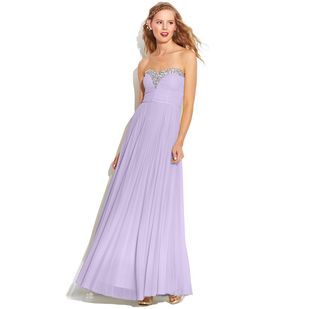 purple formal dress short