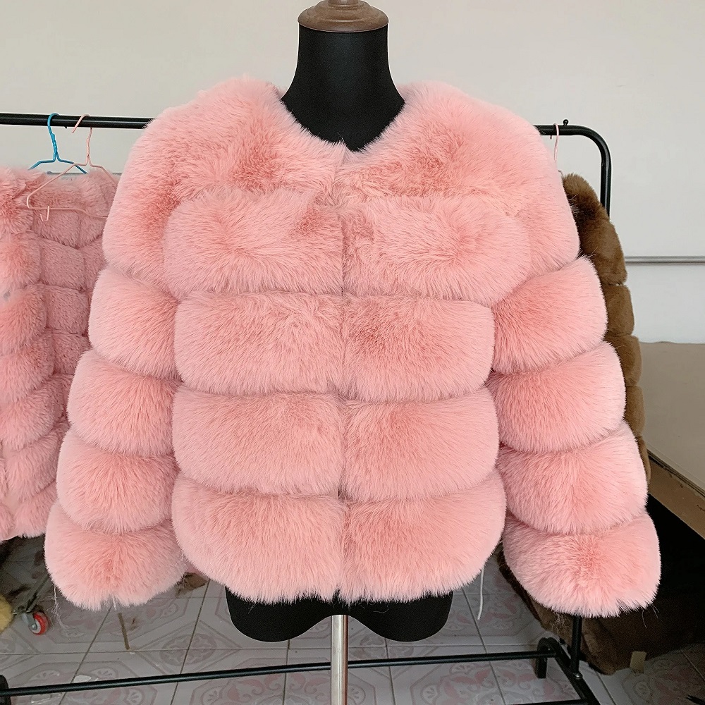 faux fox fur coat