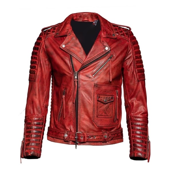red leather jacket mens