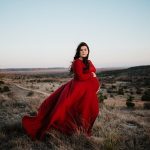 plus size maternity gown