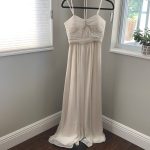 white formal short dress