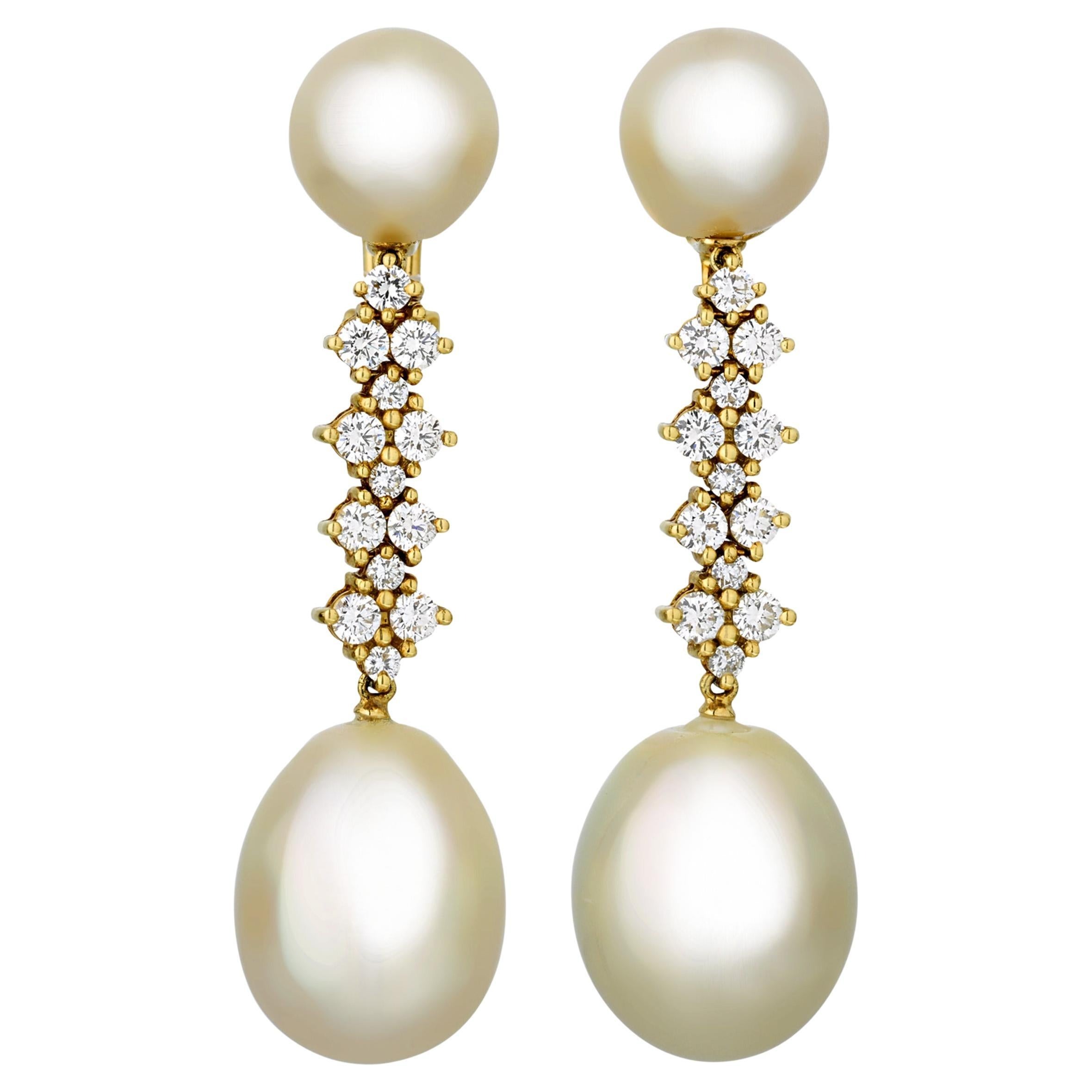drop pearl earrings