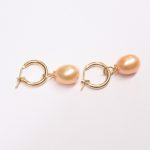 gold pearl earrings