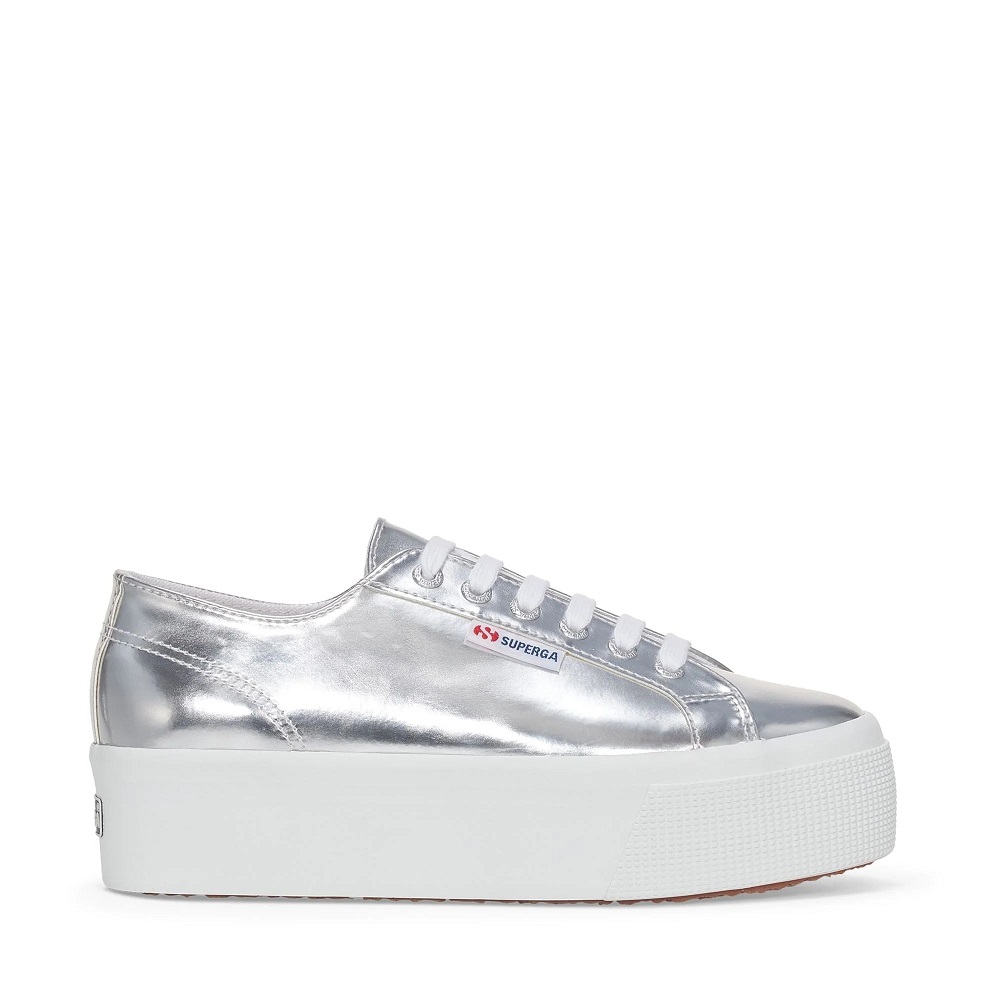 silver sneaker