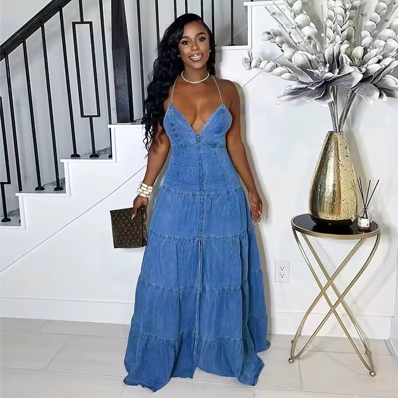 denim dress
