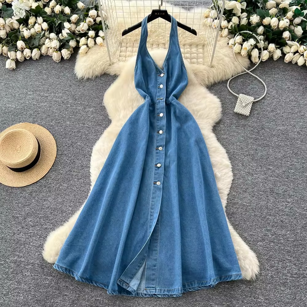 denim dress
