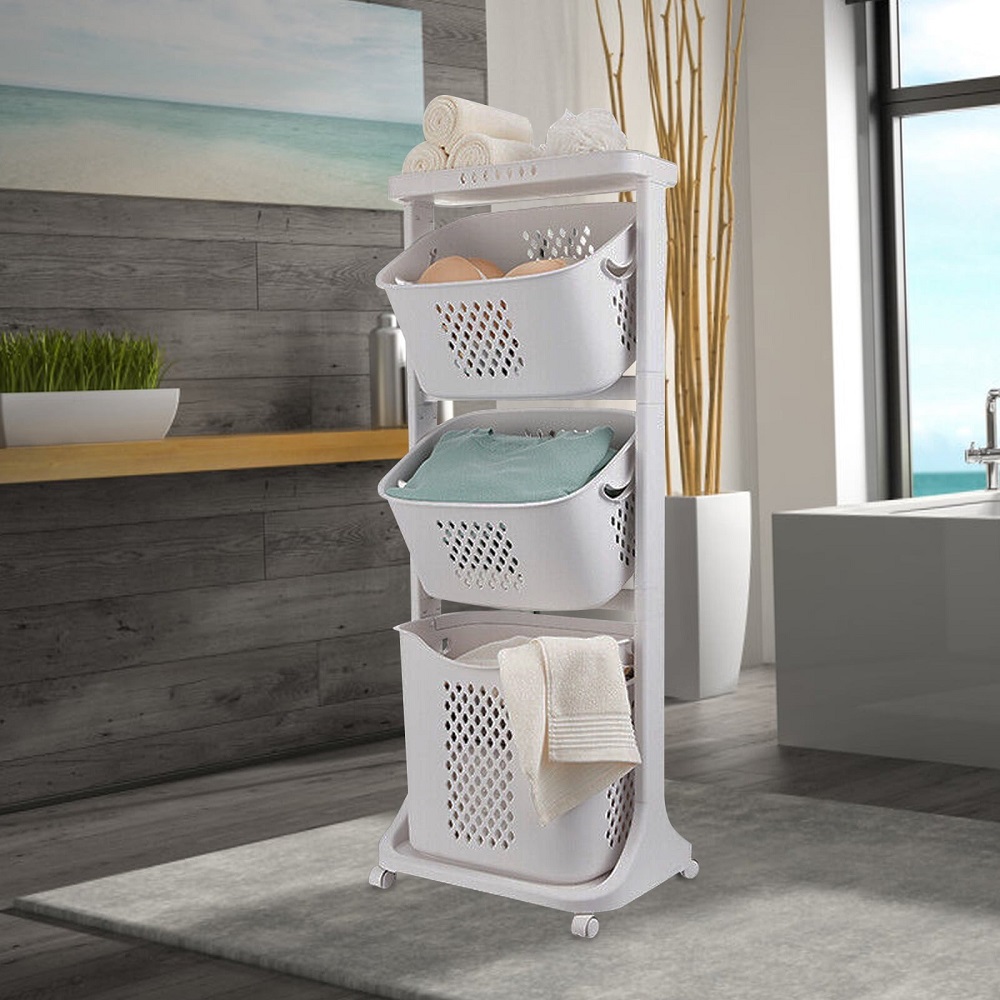rolling laundry basket