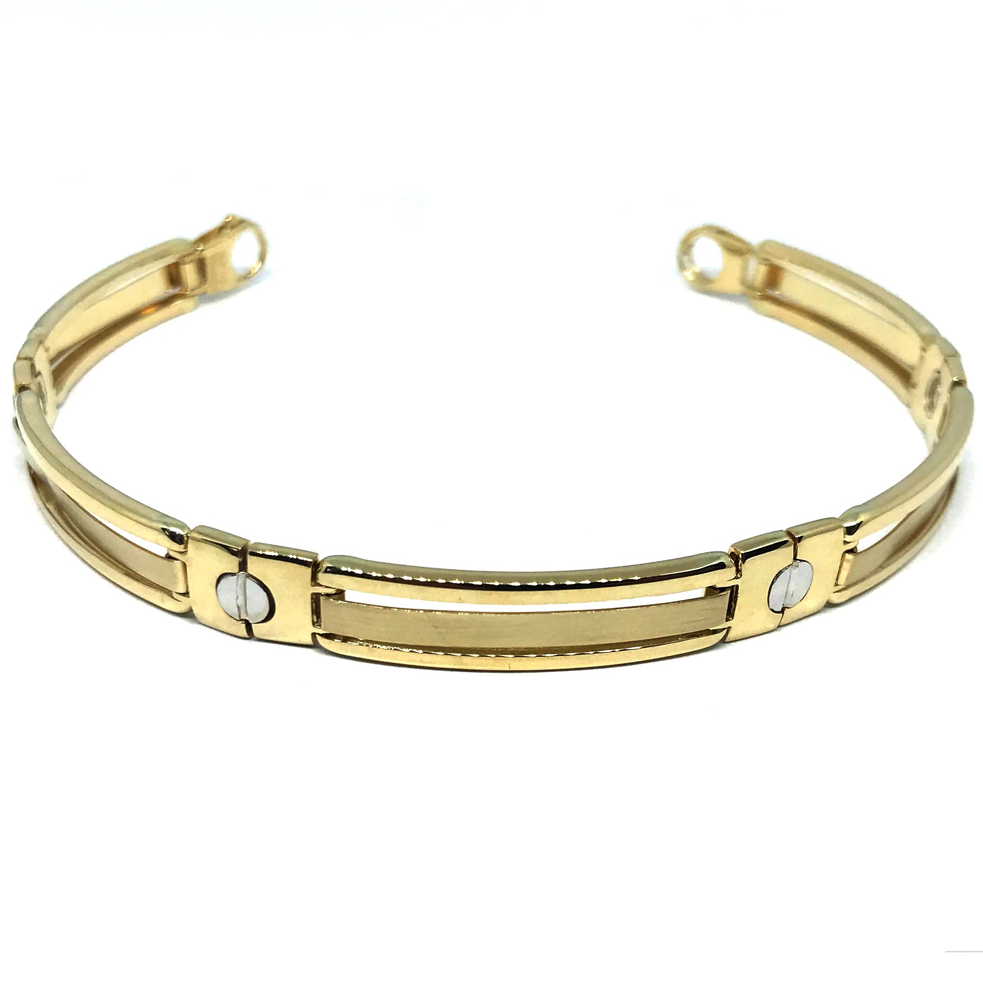 mens gold bracelets 14k