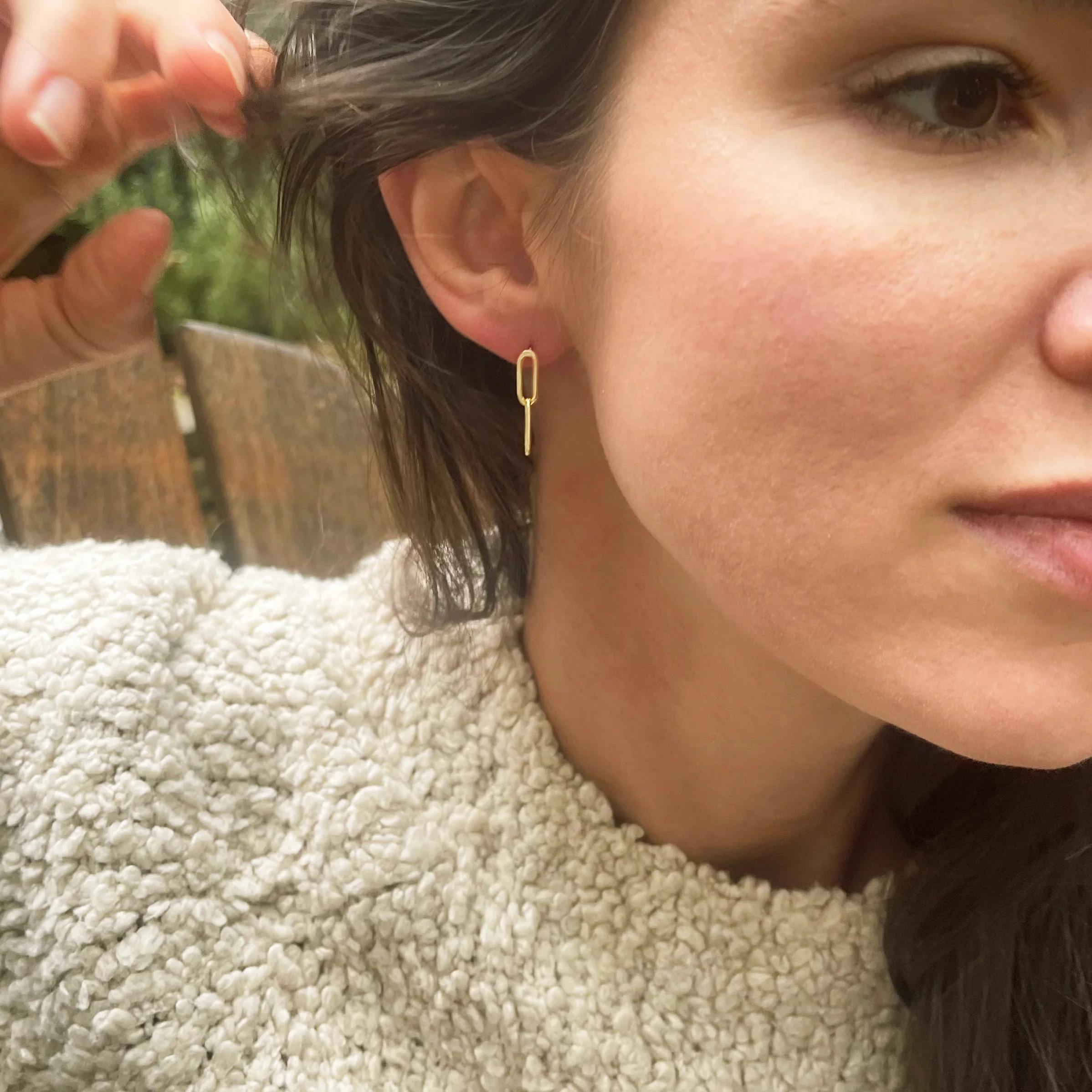 paperclip earrings