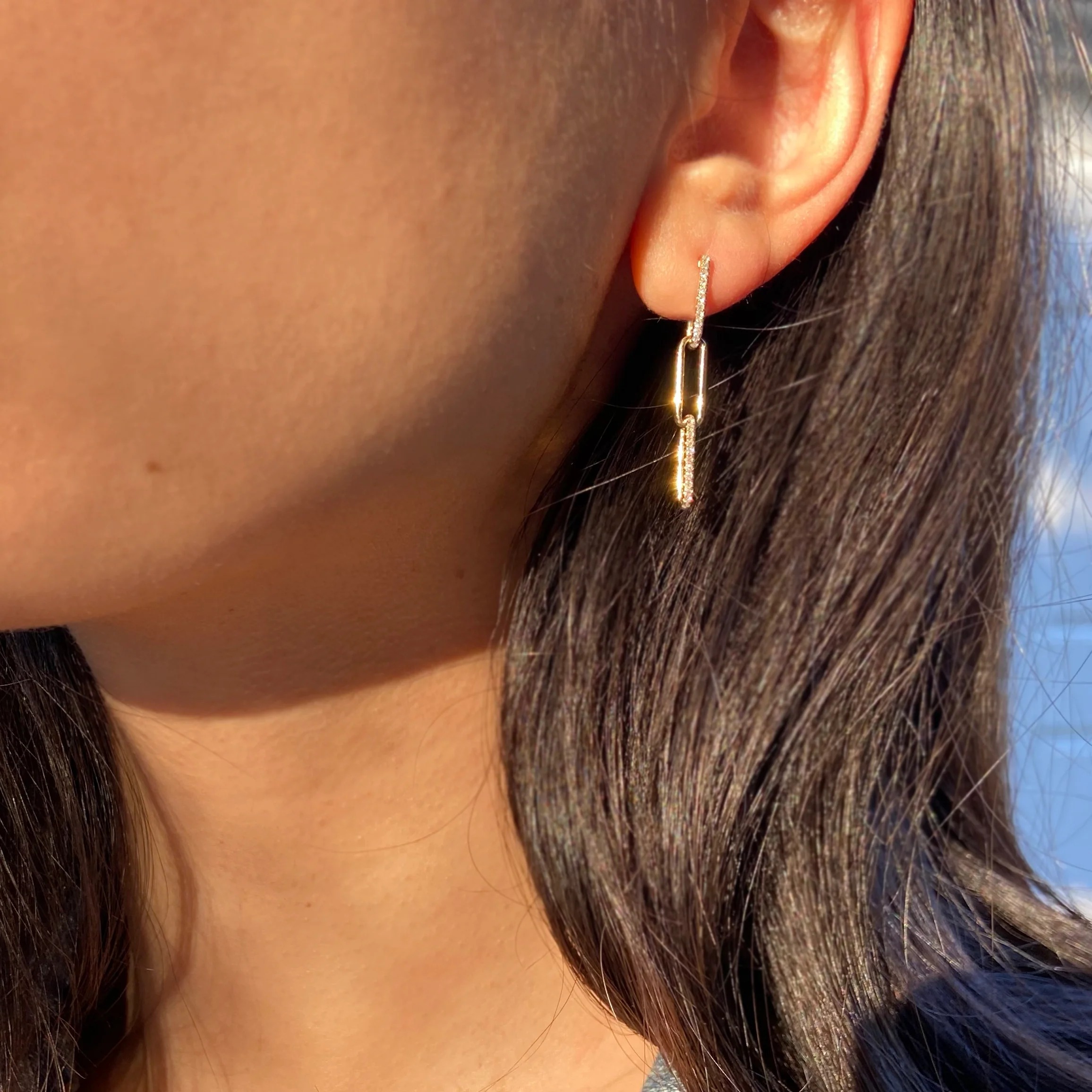 paperclip earrings