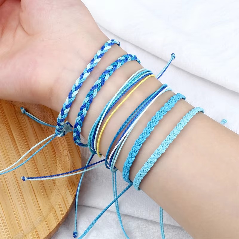 blue friendship bracelets