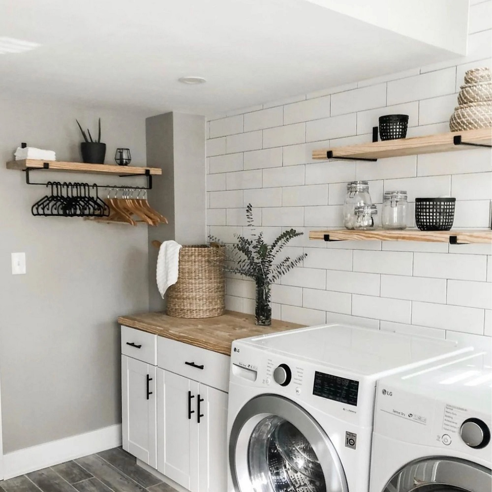 laundry room shelving