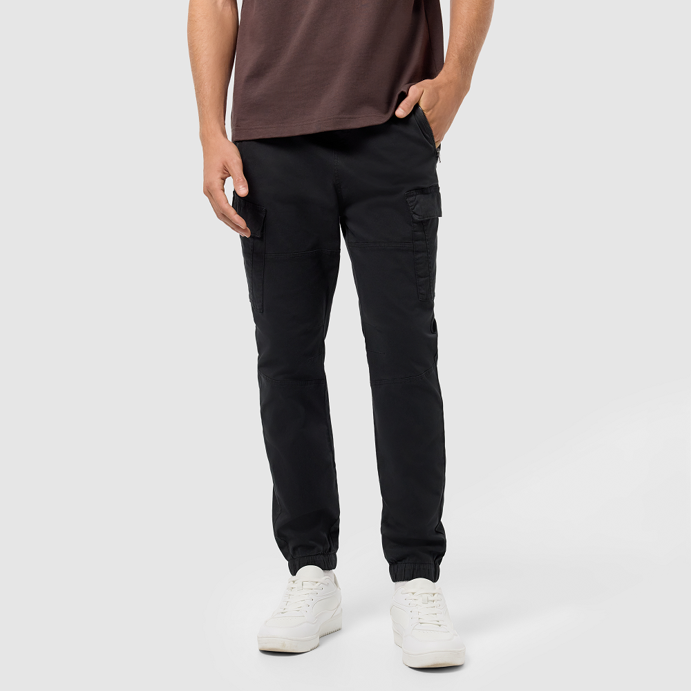 black cargo pants