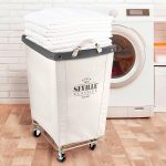 rolling laundry basket