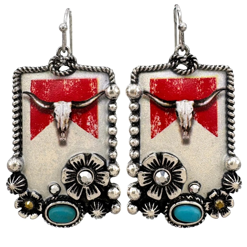 western earrings