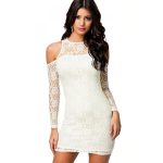 white mini dress