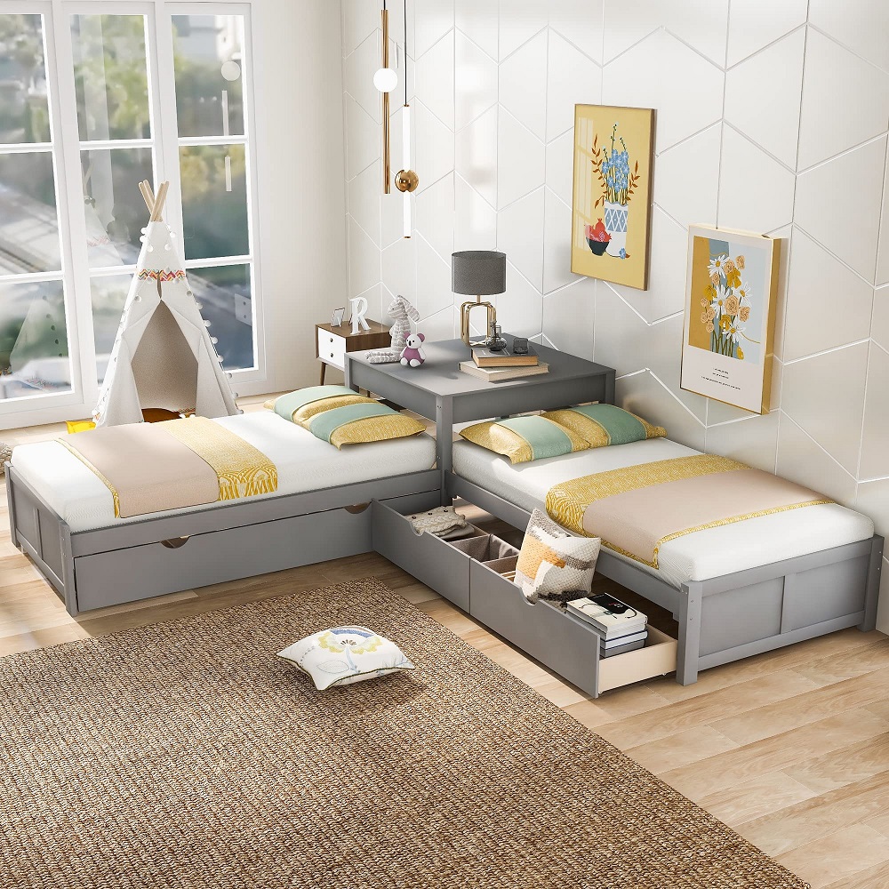 twin beds