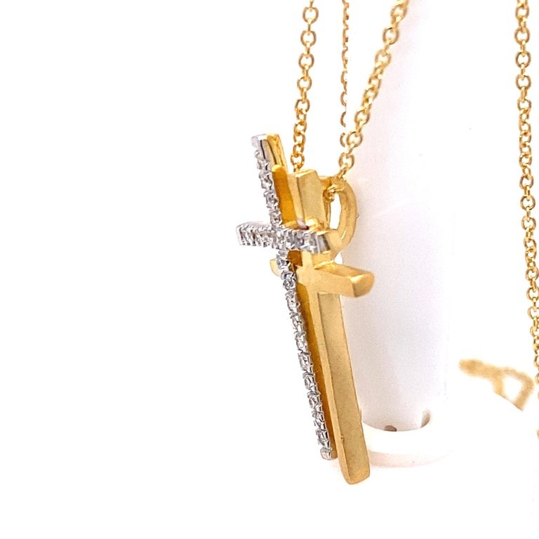 double cross pendant