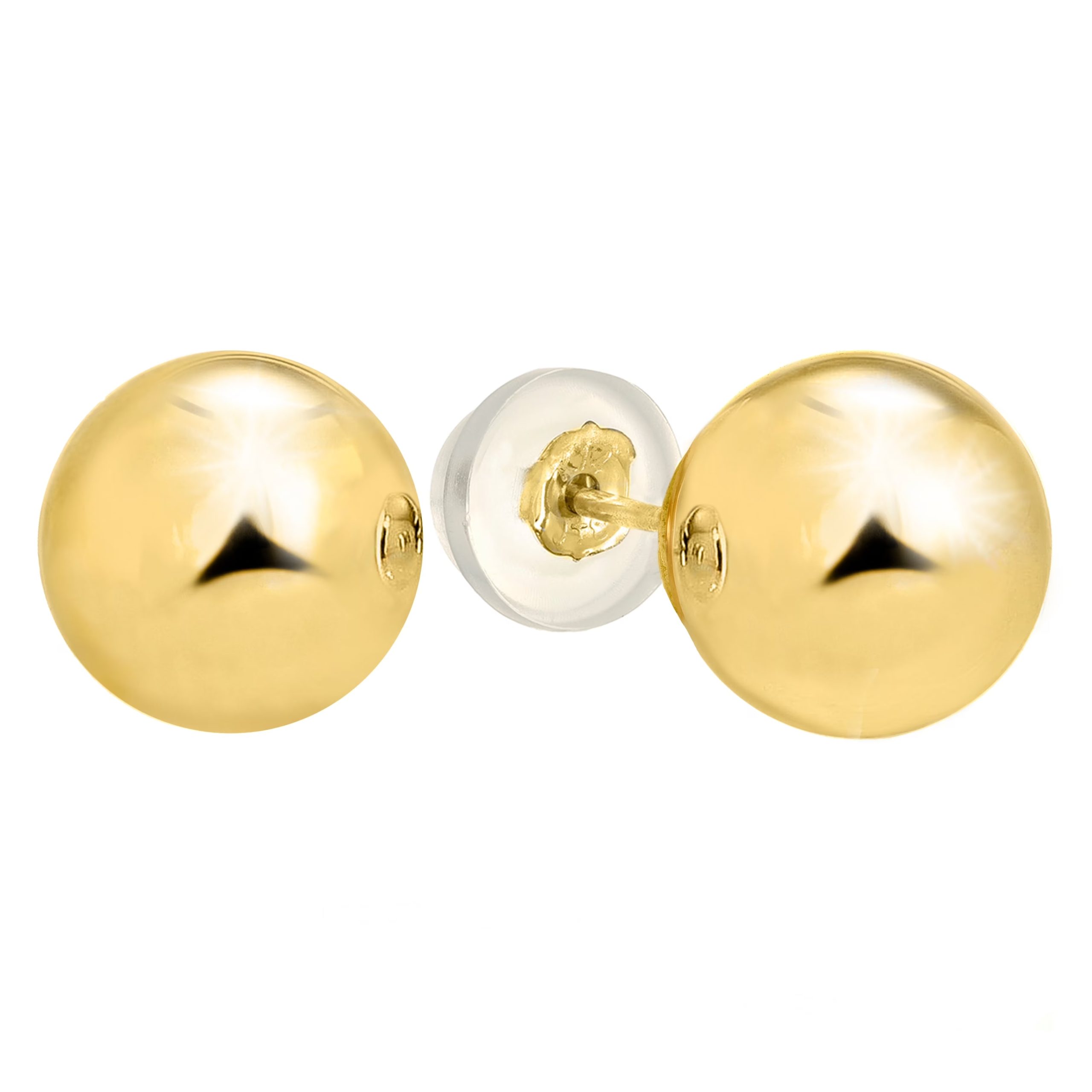gold ball earrings