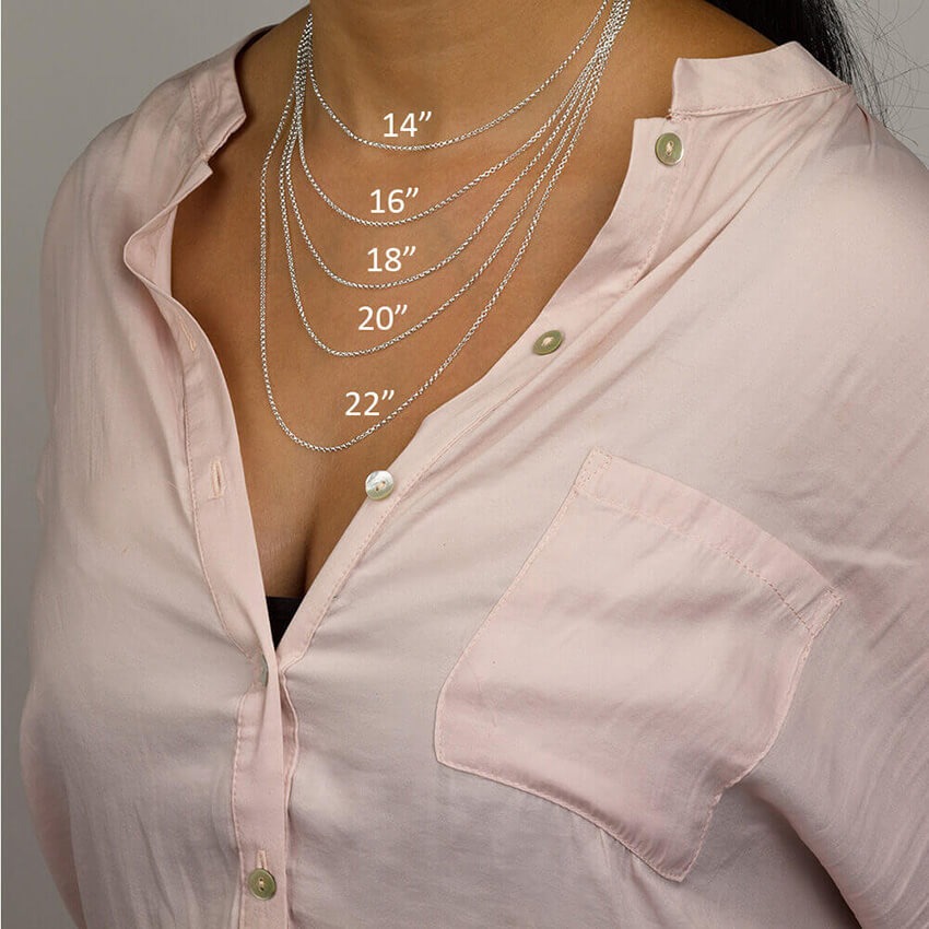 3 inch pendant on neck