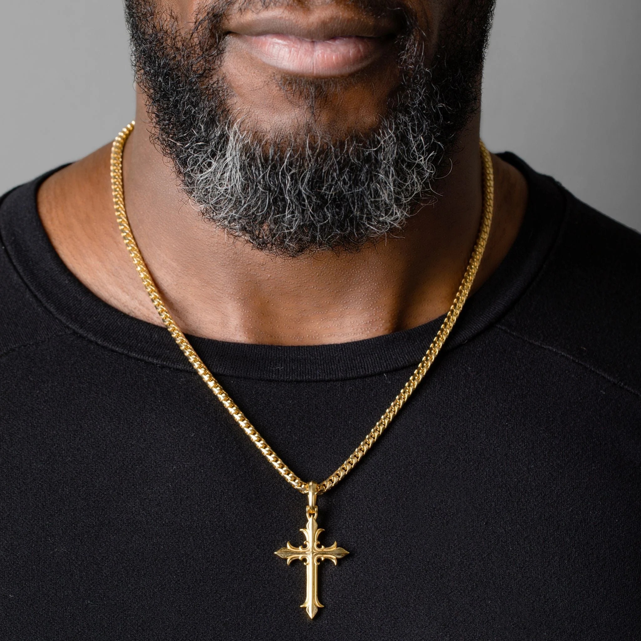 gold chain pendant mens