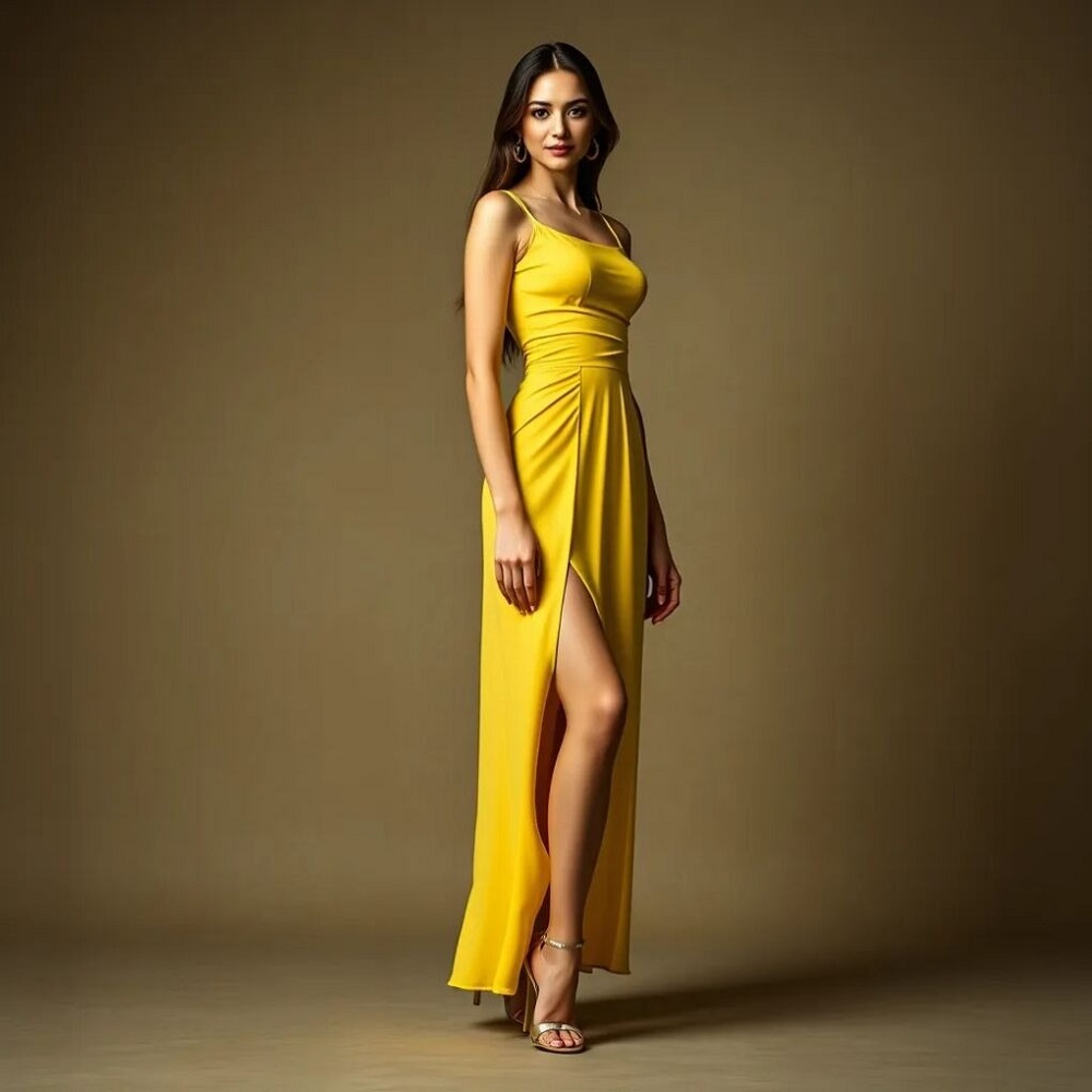 yellow dress