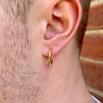gold hoop earrings for men