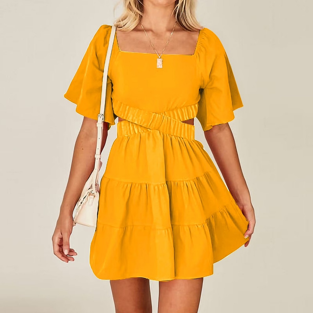 yellow dress