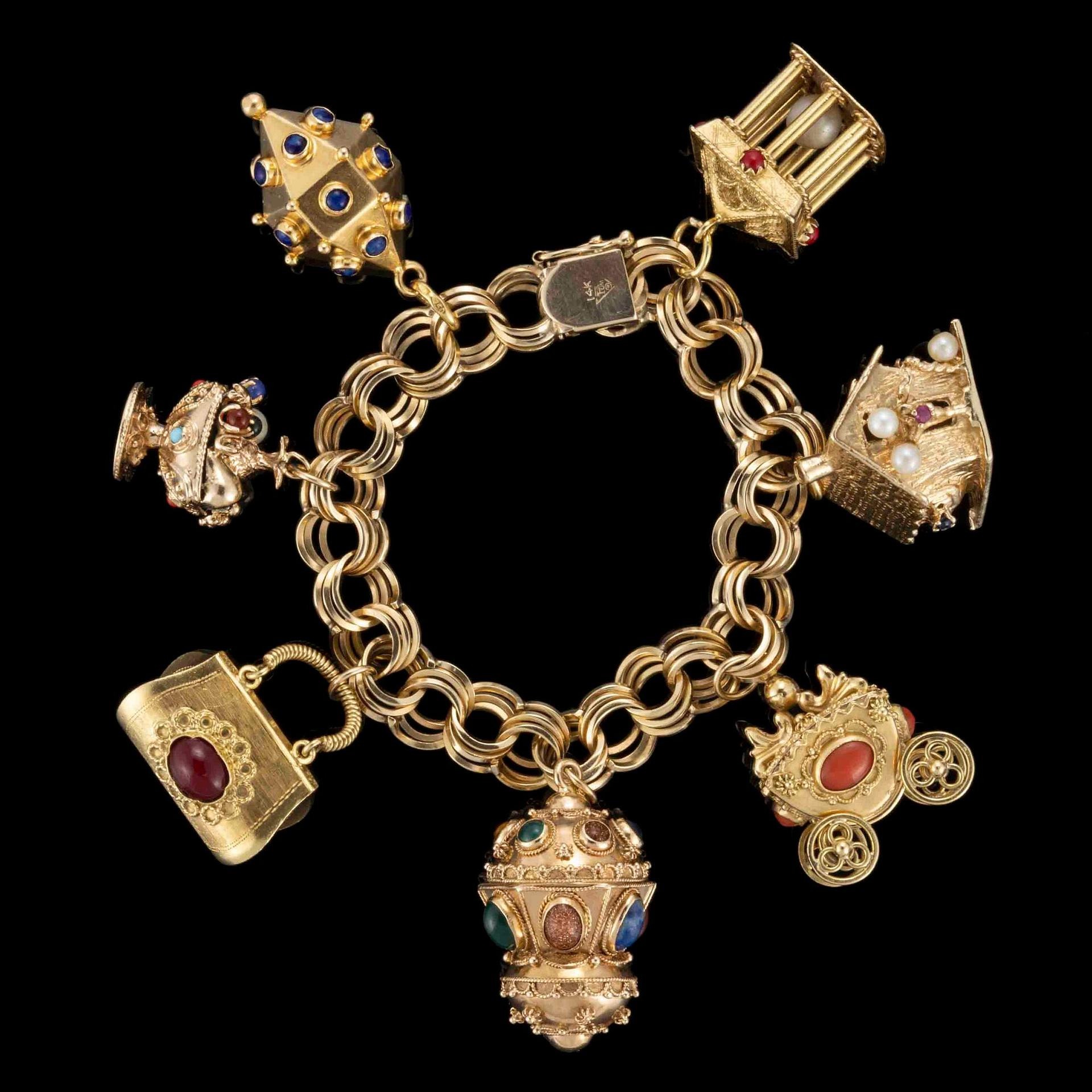 charm bracelets gold