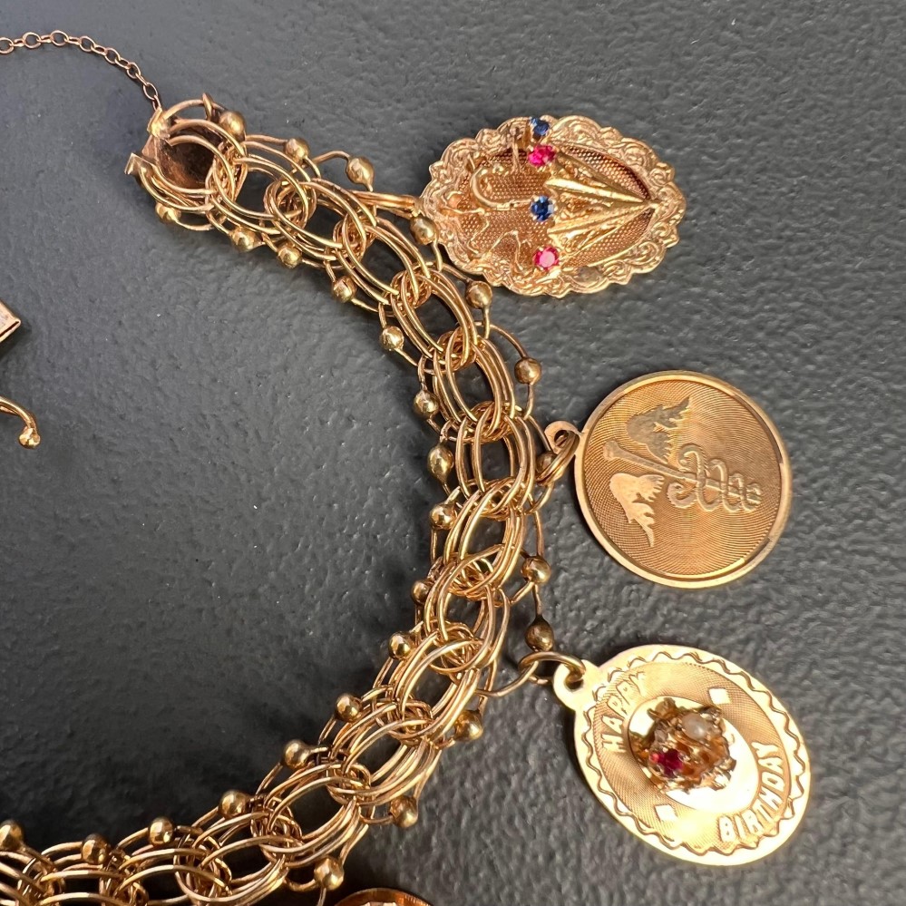 charm bracelets gold