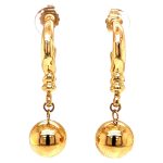 gold ball earrings