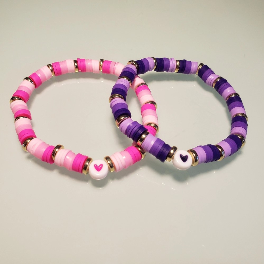 cute clay bead bracelets