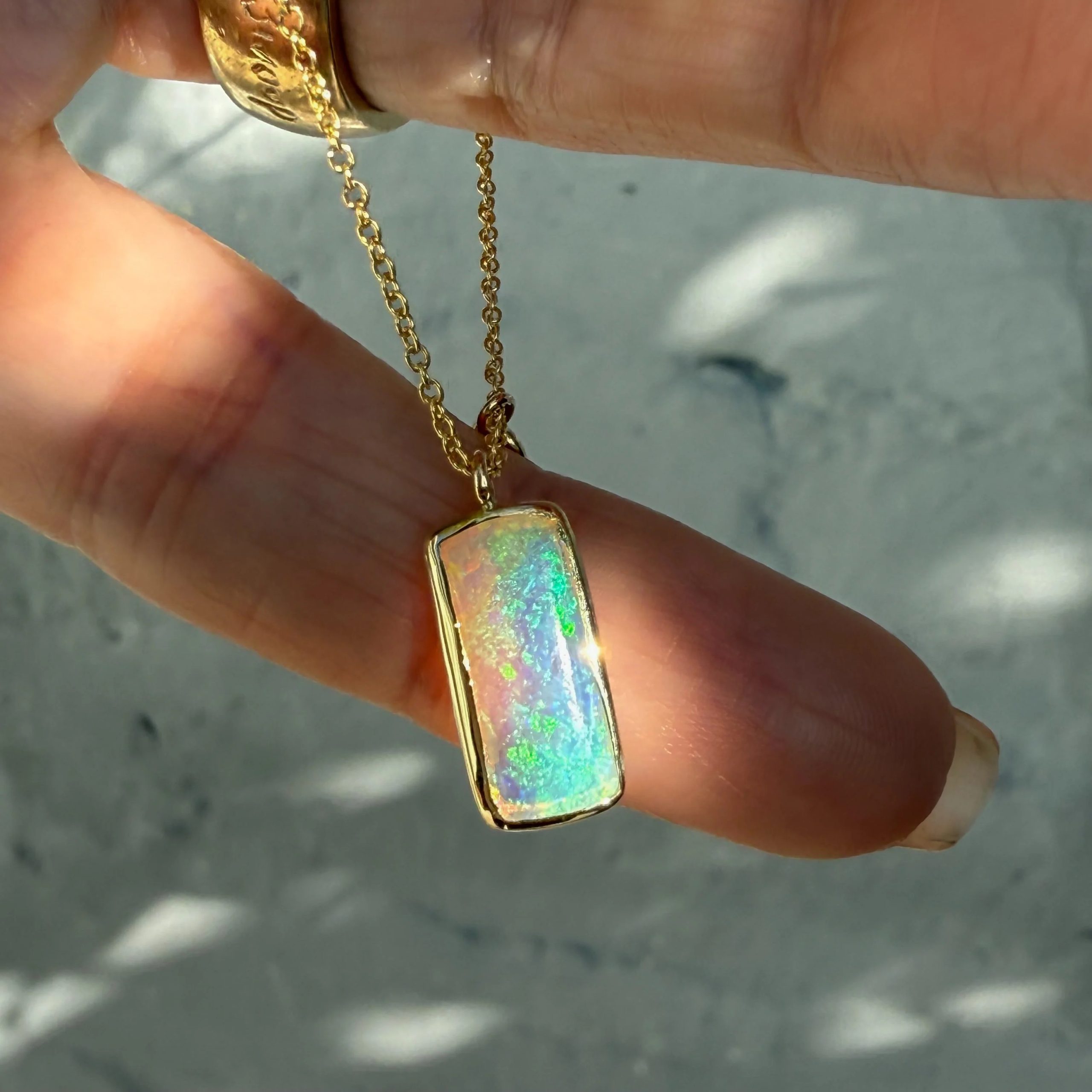 opal pendant