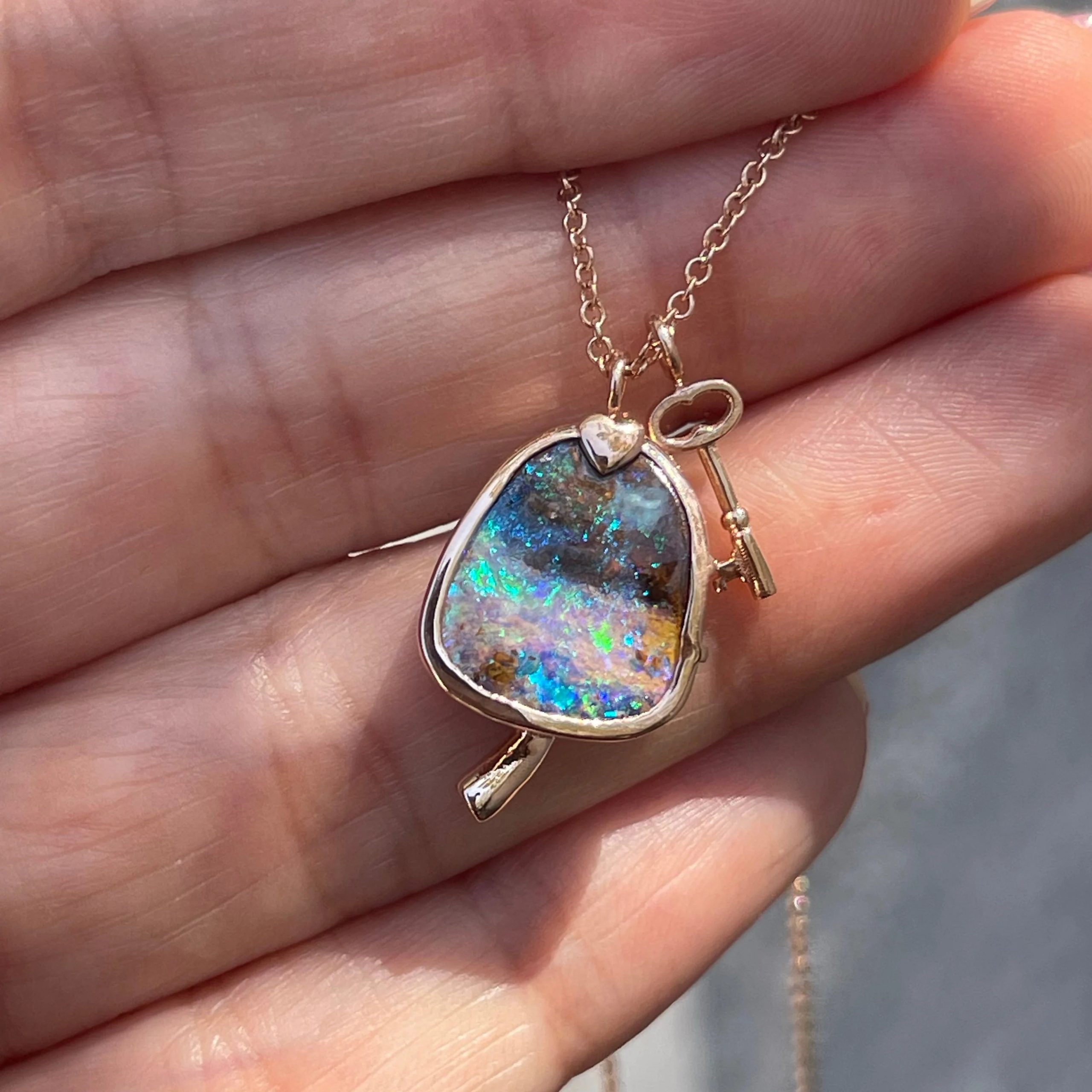 opal pendant